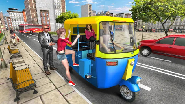 交通赛车人力车游戏-人力车驾驶模拟器（新游戏2021和免费游戏3D）图片2
