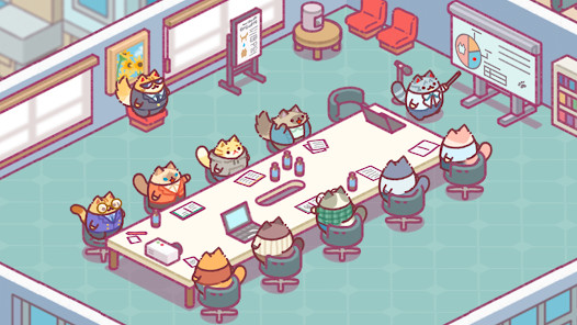 Office Cat: Idle Tycoon Game图片1