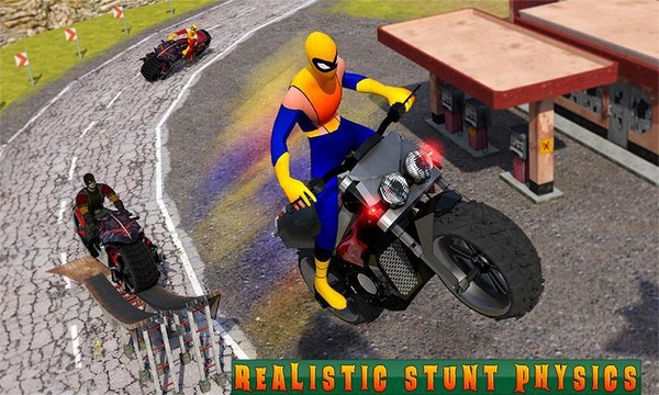 超级摩托车英雄：极限特技自行车赛车3D图片6