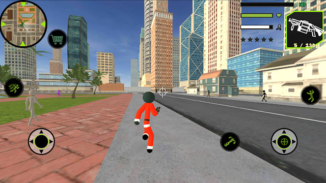 Santa Claus Stickman Rope Hero Gangstar Crime图片2