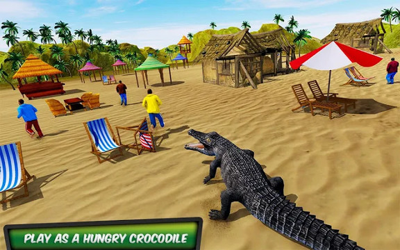 鳄鱼 游戏 海滩 攻击 野生 模拟器图片2