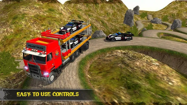 OffRoad Police Transporter Truck Games图片6