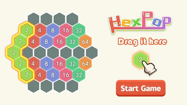 HexPop: Merge number to 2048, Free Puzzle Games图片6