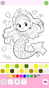 Mermaid Coloring:Mermaid games图片6