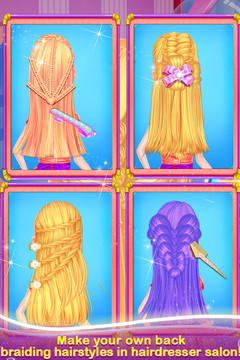 时尚辫子发型沙龙2 - 女孩游戏图片4