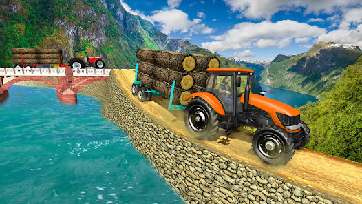 Real Tractor Trolley Sim Game图片2