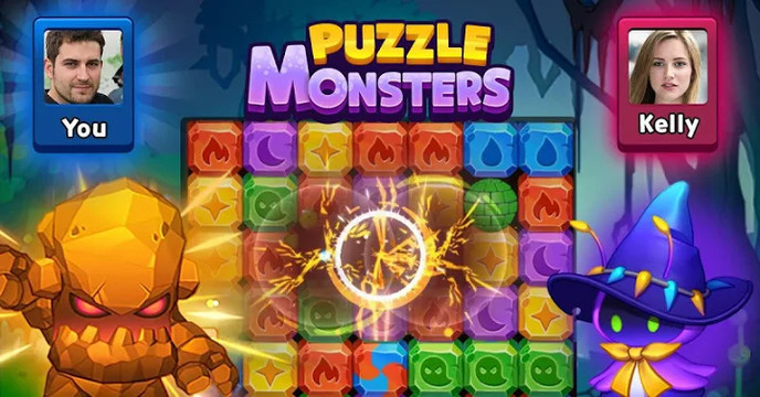 Puzzle Monsters - Headbutt puzzle battle!图片5