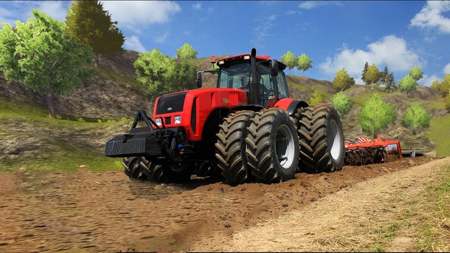 驱动农用拖拉机货物模拟器3D图片4