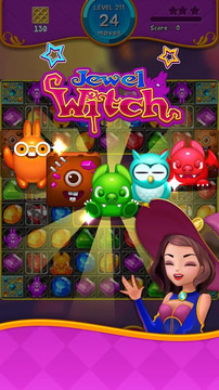 Jewel Witch :  魔女与宝石  赠送无限体力 人气三消 等你来战图片2