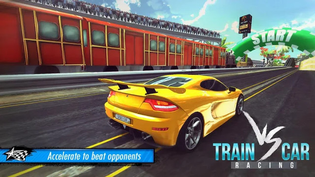 Train vs Car Racing 3D图片1