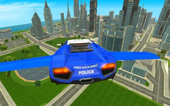 Police Flying Cars Futuristic Sim 3D图片6