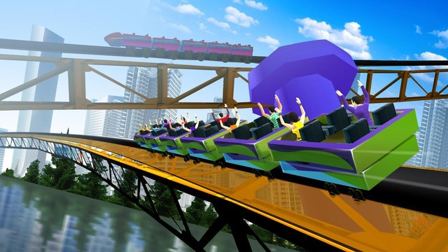 Roller Coaster Racing 3D 2 player图片3
