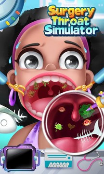 喉咙手术模拟 - 免费医生游戏图片1