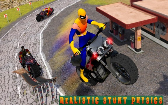 超级摩托车英雄：极限特技自行车赛车3D图片5