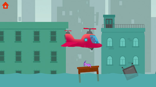 恐龙直升机 - 儿童飞机游戏图片1