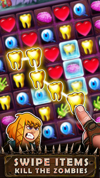 Zombie Blast - Match 3 Puzzle RPG Game图片2