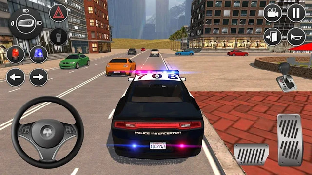American Fast Police Car Driving: Offline Games图片3