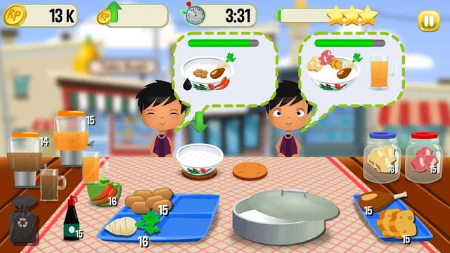 Bubur Ayam Rush - Cooking Game图片6