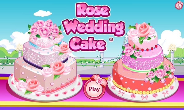 玫瑰婚礼蛋糕游戏图片1