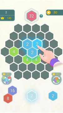 HexPop: Merge number to 2048, Free Puzzle Games图片2