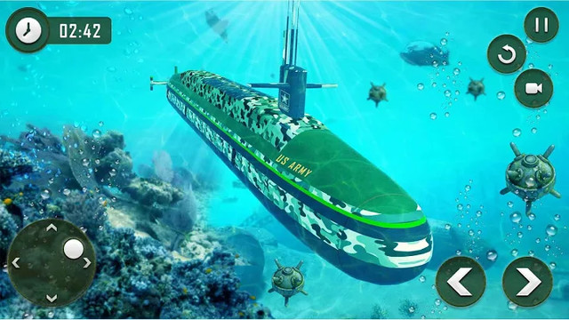 US Army Transporter Submarine Driving Games图片3