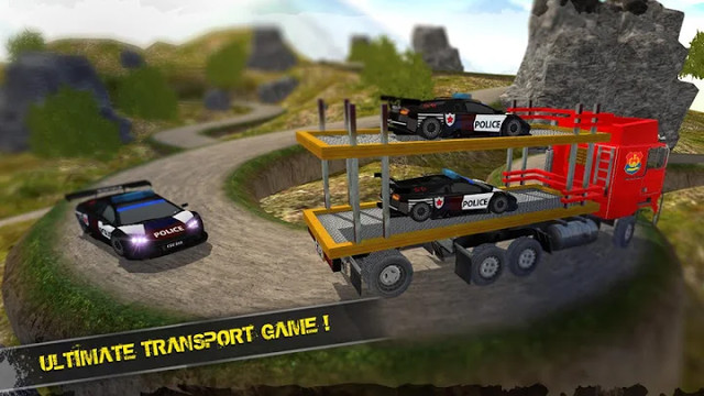 OffRoad Police Transporter Truck Games图片2
