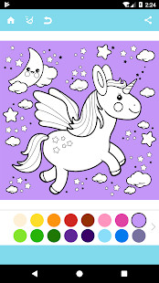 Unicorn Coloring Book图片10