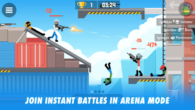 Stick Combats: Multiplayer Stickman Battle Shooter图片1