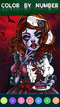 Zombie Coloring - Color by Numbers & Art Books图片5