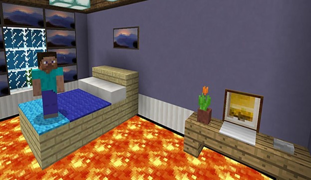 Floor is Lava. MCPE maps parkour图片4