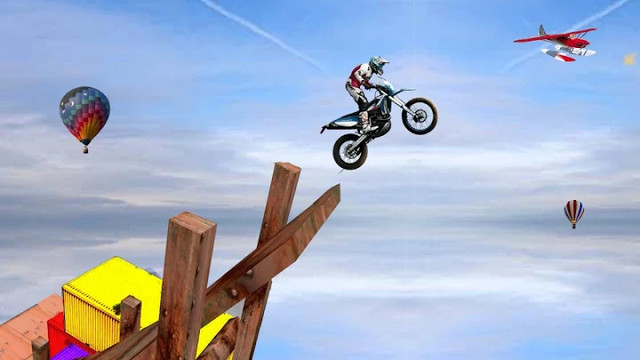 Sky bike stunt 3d | Bike Race – Free Bike Games图片4