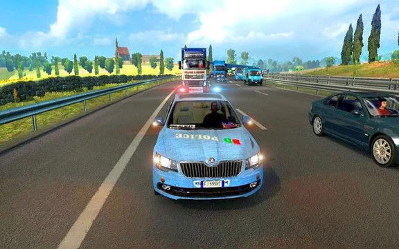 Smart Police Car Parking 3D: PvP Free Car Games图片3