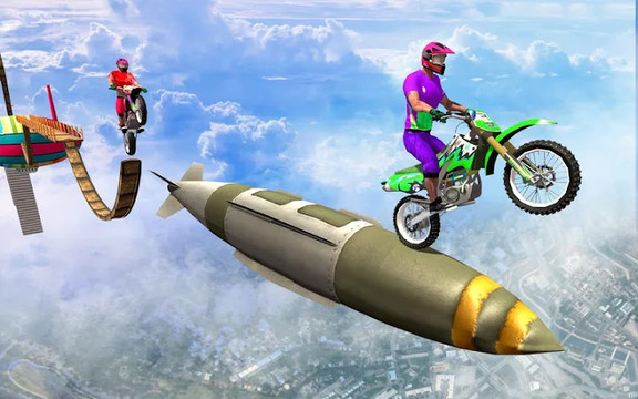 Sky bike stunt 3d | Bike Race – Free Bike Games图片2