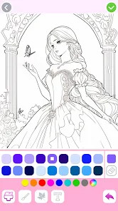 Princess Coloring:Drawing Game图片2