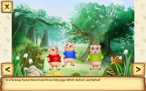 Three Little Pigs - Fairy Tale with Games Free图片5