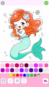 Mermaid Coloring:Mermaid games图片3