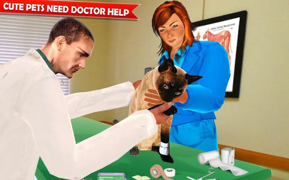 Pet Hospital Vet Clinic Animal Vet Pet Doctor Game图片13