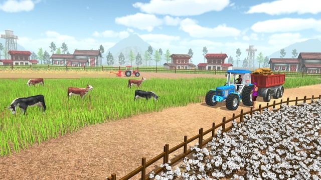 重型拖拉机推车货物：农民模拟器图片2