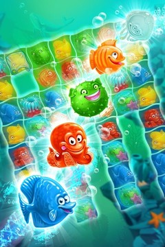 Mermaid - match - 3 宝物益智游戏图片1