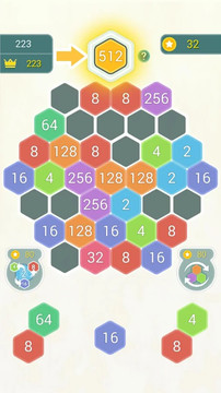 HexPop: Merge number to 2048, Free Puzzle Games图片3