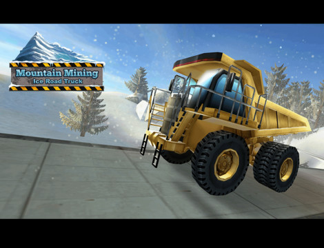 山矿业冰路上的卡车图片4