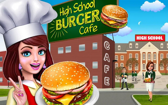 高中女生的咖啡馆：汉堡烹饪比赛图片12