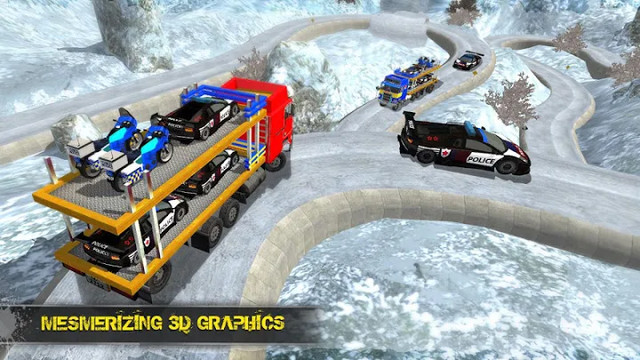 OffRoad Police Transporter Truck Games图片1