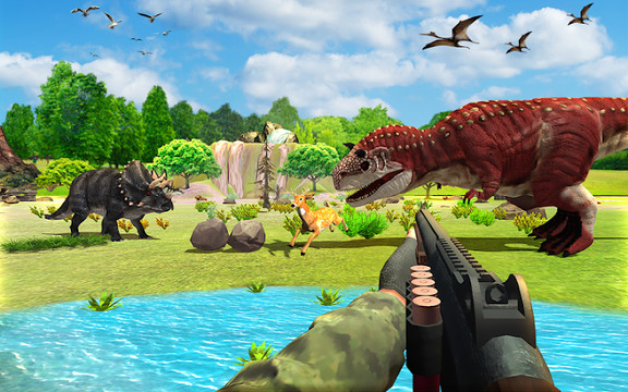 Dinosaurs Hunter Wild Jungle Animals Shooting Game图片2