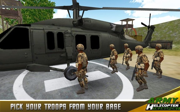 陆军直升机转运3D图片2