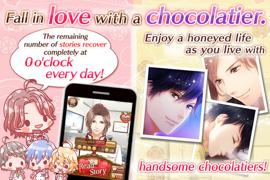 Chocolate Temptation: Otome games anime love games图片3