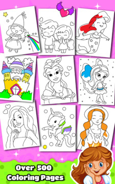 Princess Coloring Book for Kids & Girls Games ?图片2