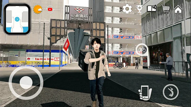 大阪外送员模拟器-日本虚拟旅游 3D图片1