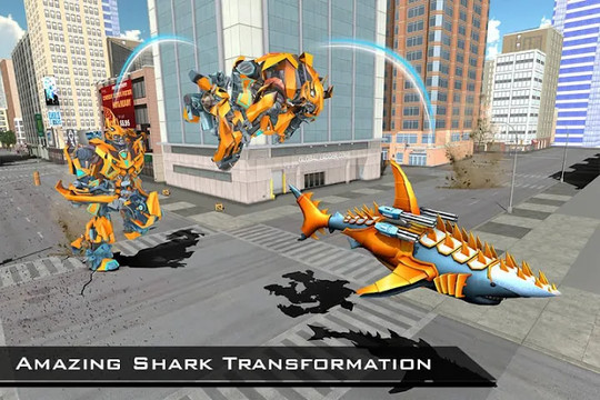 鲨鱼机器人汽车游戏 3d图片4