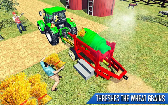 Tractor Thresher Games 3D: Farming Games图片2